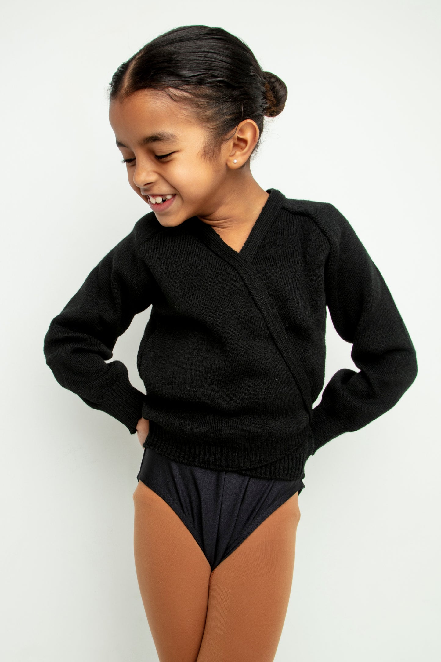 Black Crossover Cardigan